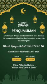 PENGUMUMAN LIBUR IDUL FITRI